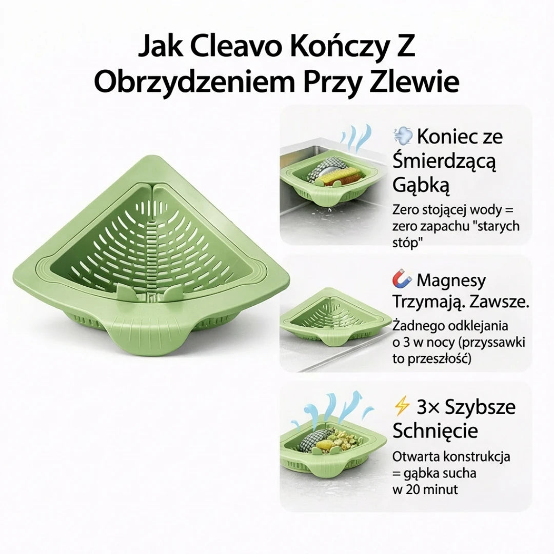 Koniec ze Śmierdzącą Gąbką i Bakteriami - Poznaj Cleavo DryFlow™